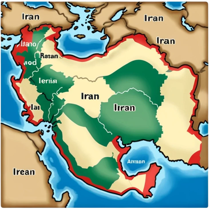 عکس نقشه ایران دوره محمد رضاشاه پهلوی emoji