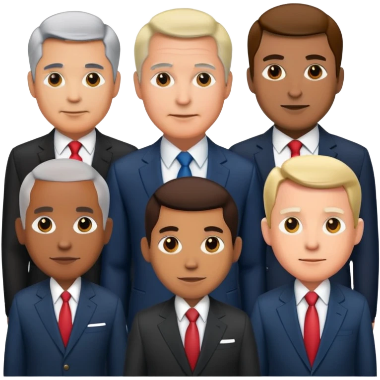 The major politicians of the 20th century emoji