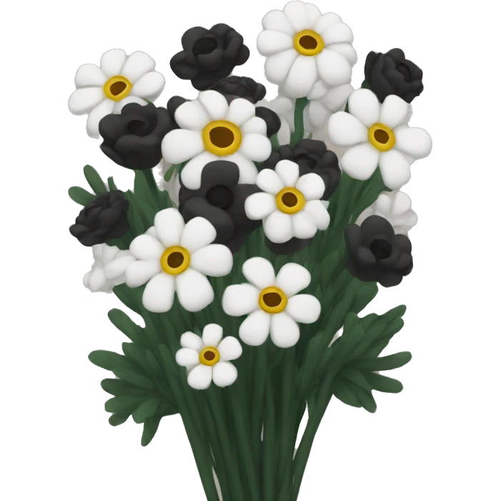 Black bouquet  emoji