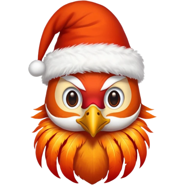 Phoenix , Christmas hat  emoji