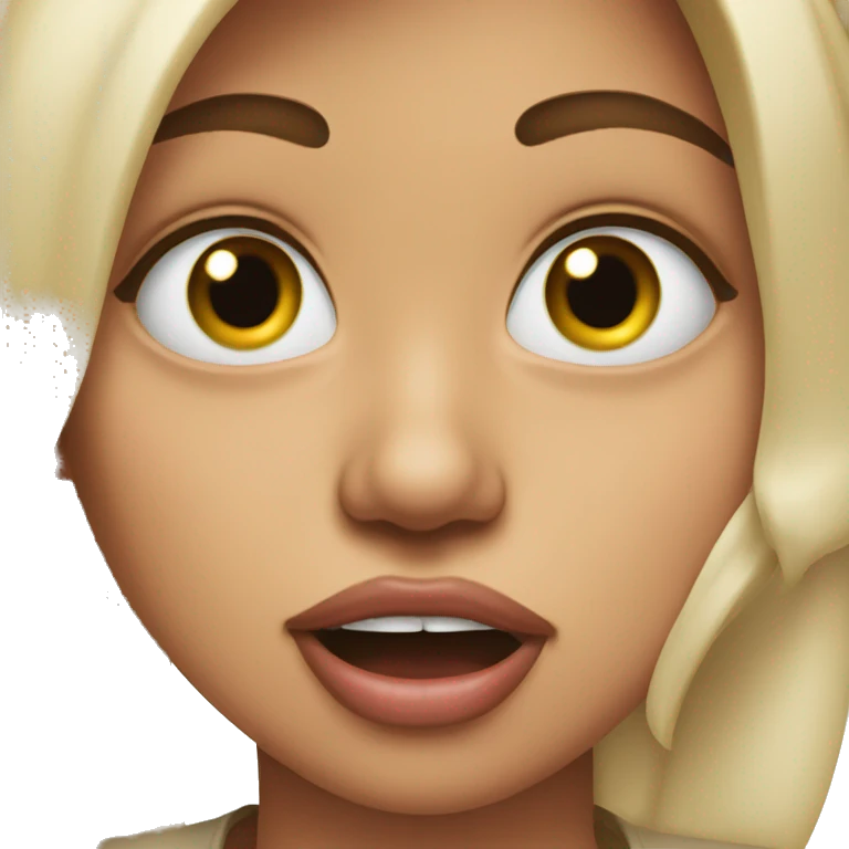 Girl rolling her eyes w tounge out  emoji