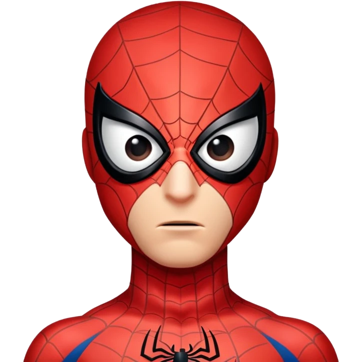 Nervous Spider-Man emoji
