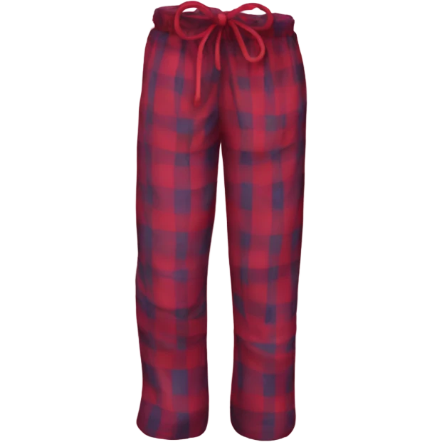 Plaid pijama pants emoji