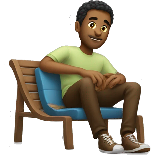 A guy chilling emoji