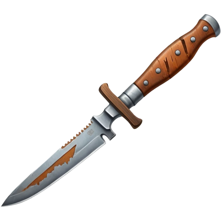rusted full knife including the handle  emoji