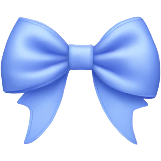 Periwinkle bow emoji