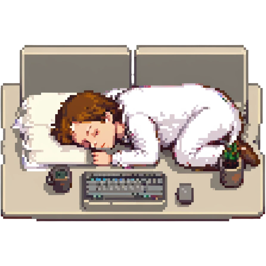 developer asleep at his laptop emoji