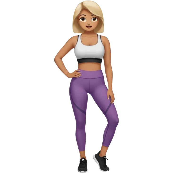 Leggings and shorts and crop big boobs emoji