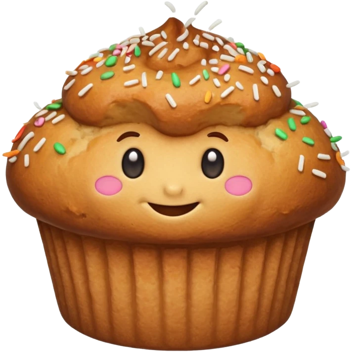 smiling muffin emoji