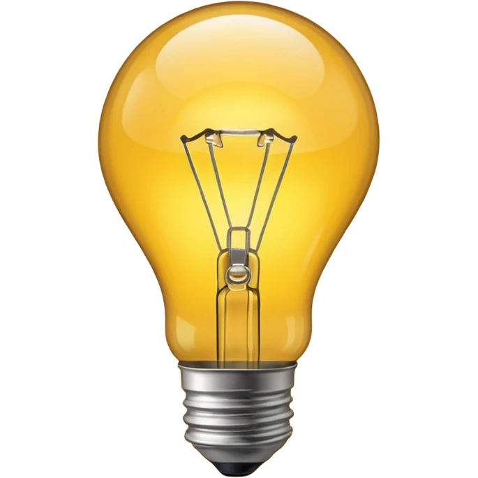 create a lightbulb glowing emoji