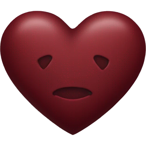 dark red heart emoji