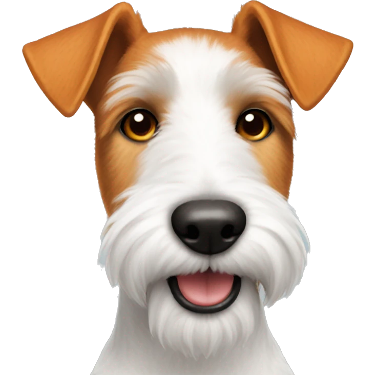 Foxterrier white orange fur emoji