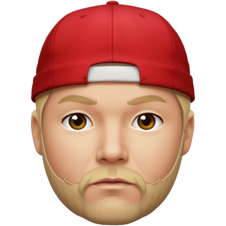 Fred Durst red cap back, blonde hair emoji