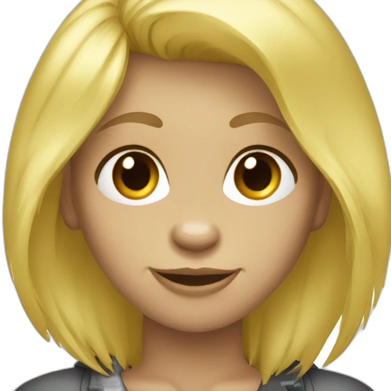 Gorilla blonde girl emoji