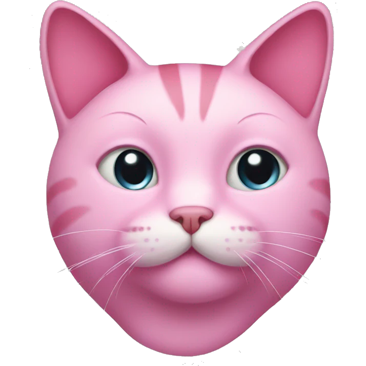 Pink cat emoji