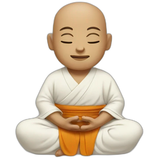 zen monk emoji