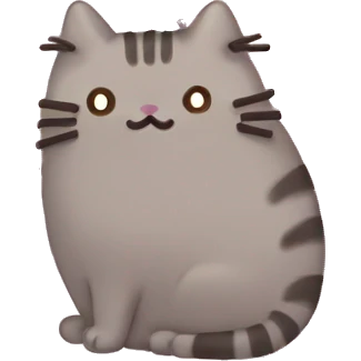 pusheen light pink heart emoji