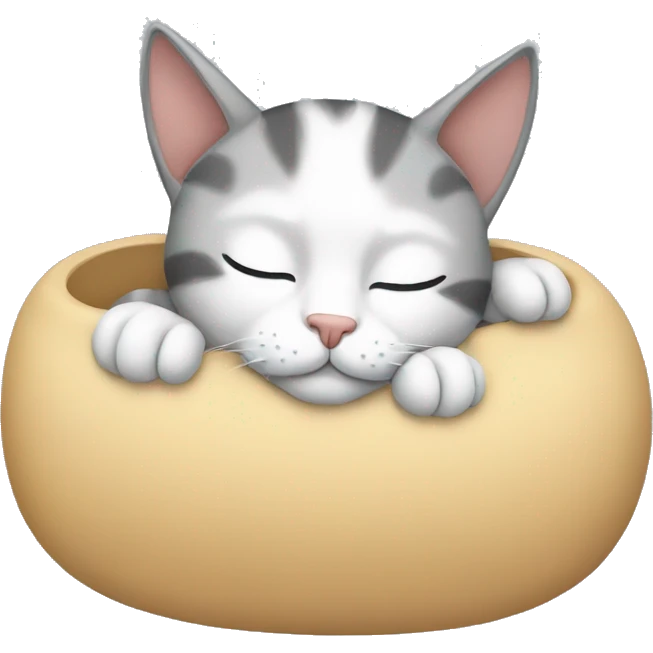 Cat sleeping emoji