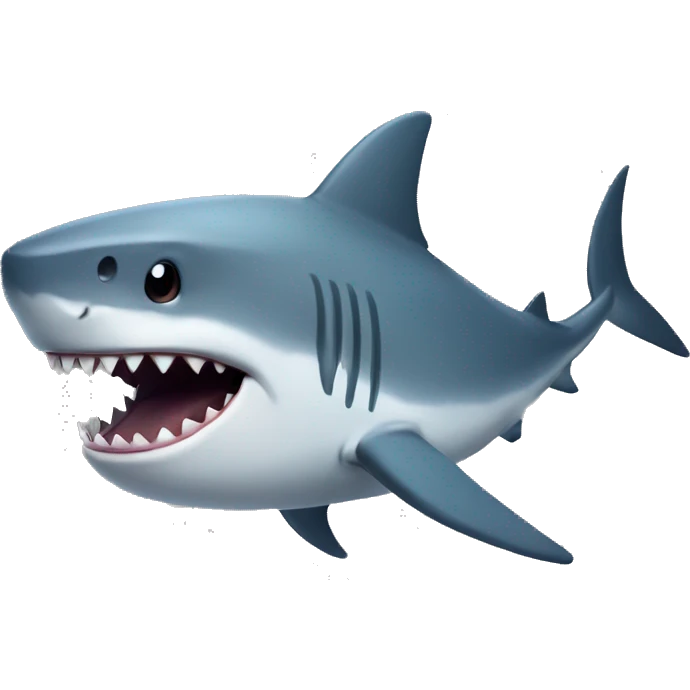 shark with tophart emoji