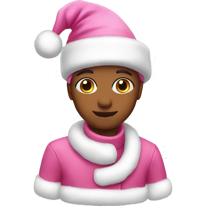 pink Christmas emoji