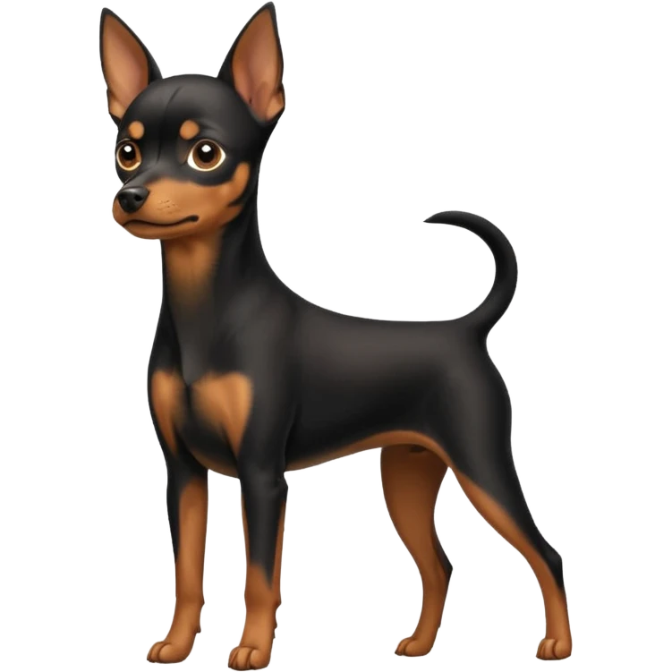 Miniature pinscher dog emoji