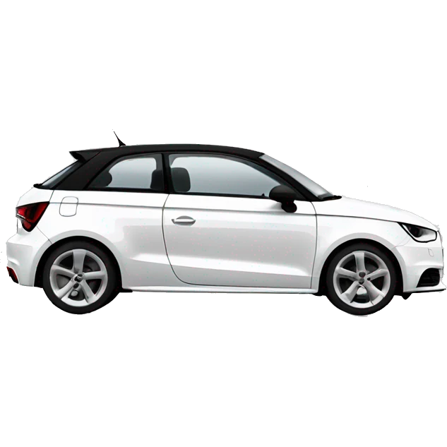 White Audi a1 emoji