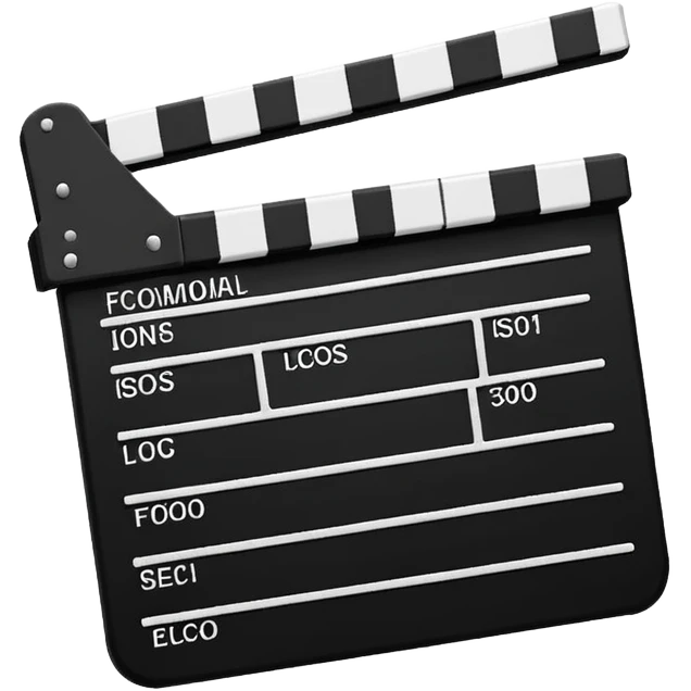  clapperboard emoji