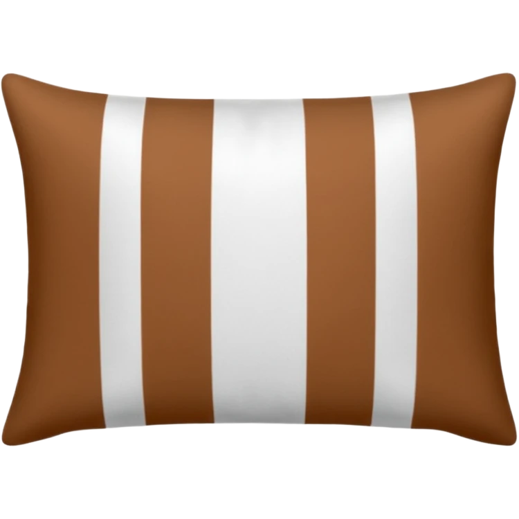 pillow case from the brand TEKLA with white and brown stripes emoji
