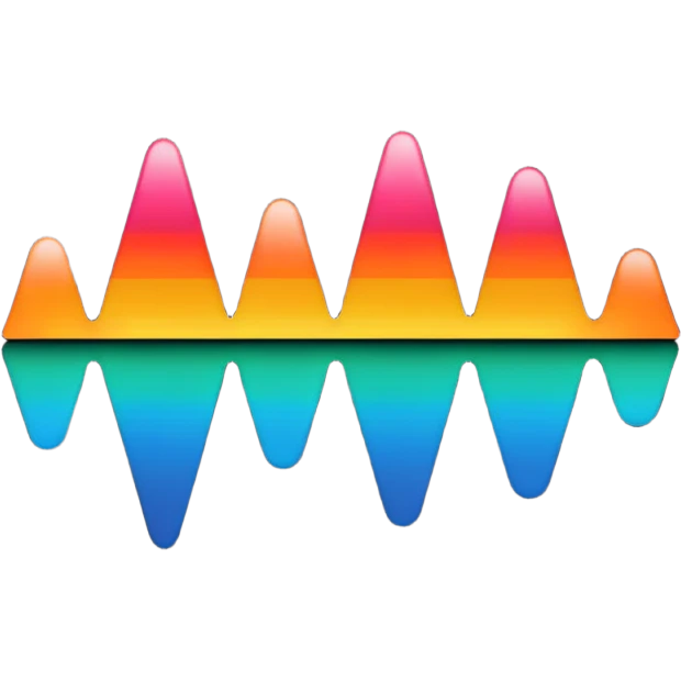 audio spectrum, the spectrum is black emoji