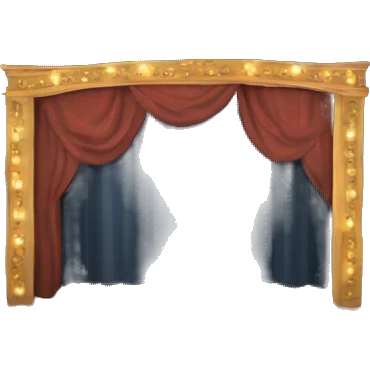 maquette theatre with lights and set model emoji