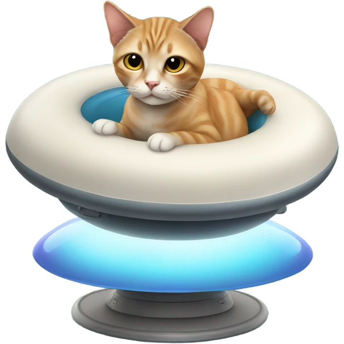 Cat on ufo emoji