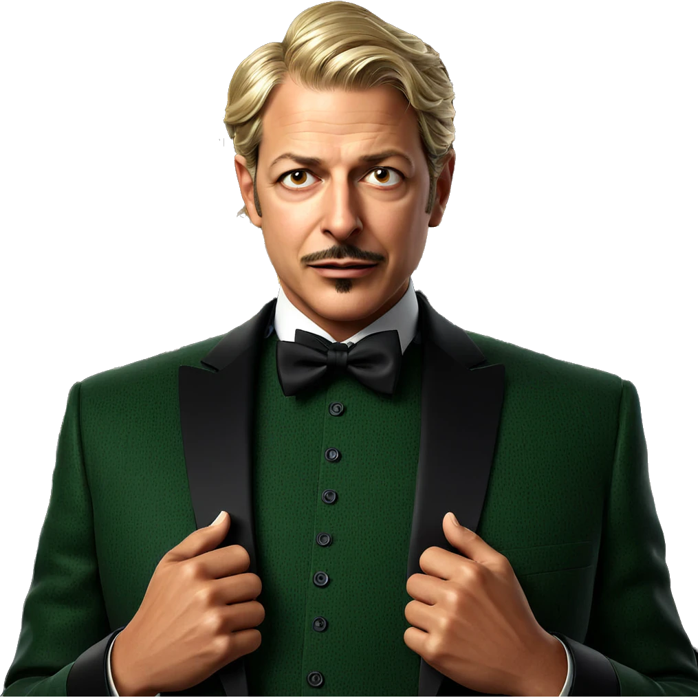 dapper boy with bowtie emoji