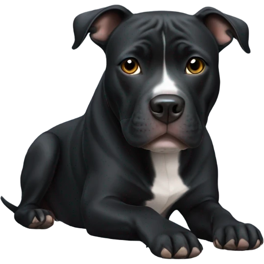Black Pitbull  emoji