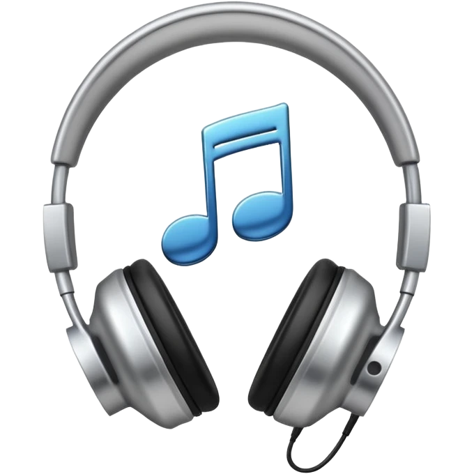 headphone with music note emoji