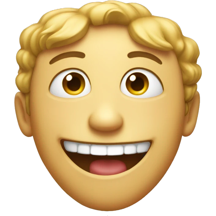 Funny smile emoji
