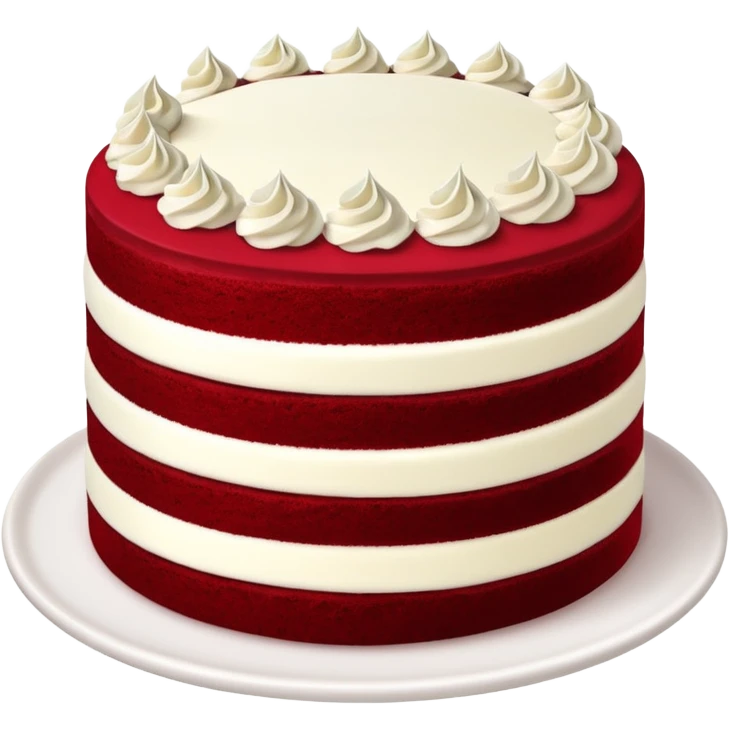 Red velvet cake emoji
