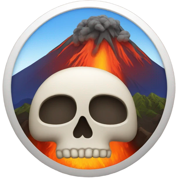 💀🌋 emoji