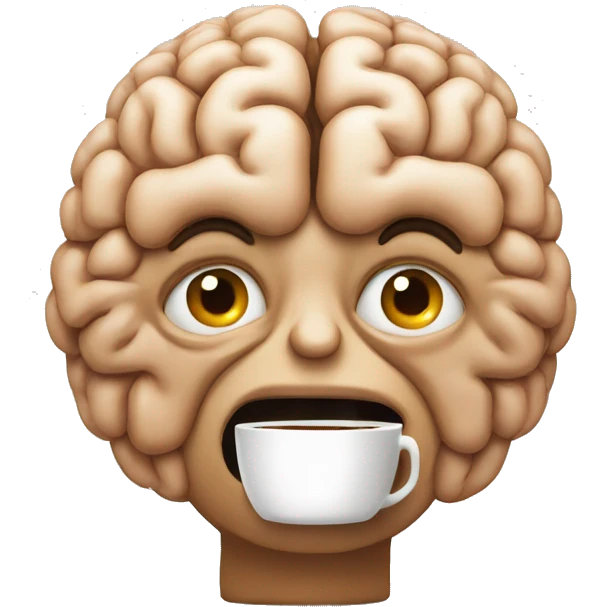 brain needs coffee emoji