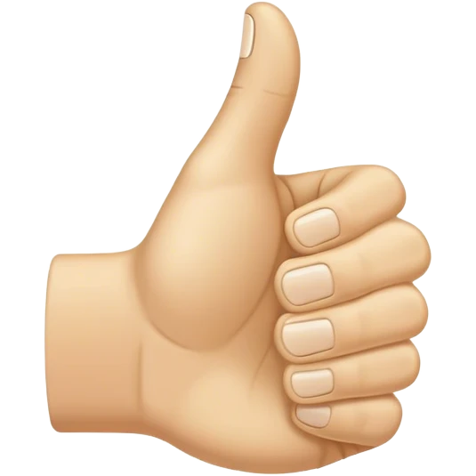 Pulgar blanco hacia arriba  emoji