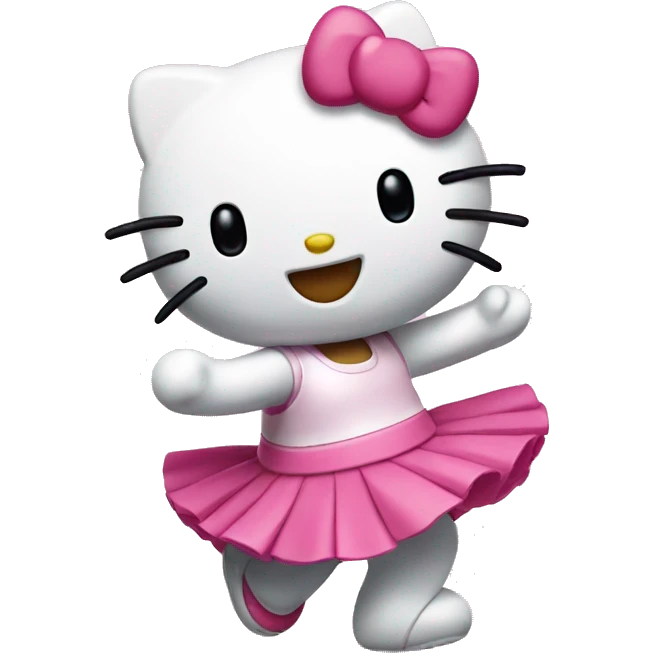 Hello kitty dancing  emoji