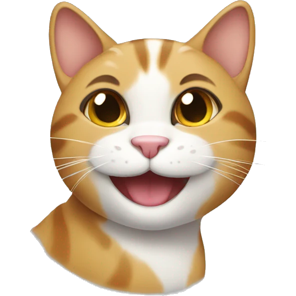 Cat smiling  emoji