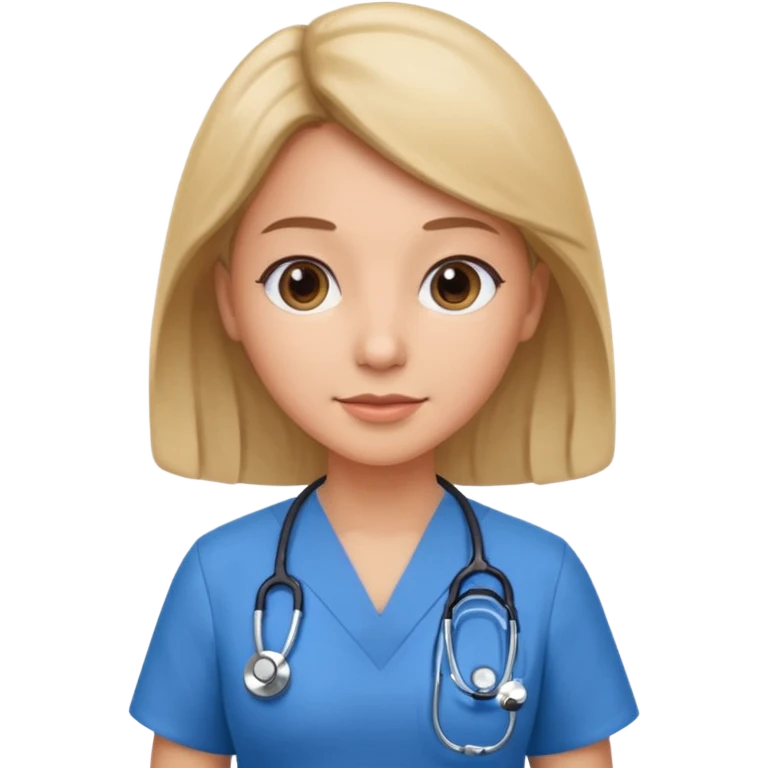 doctor with blue dress  emoji