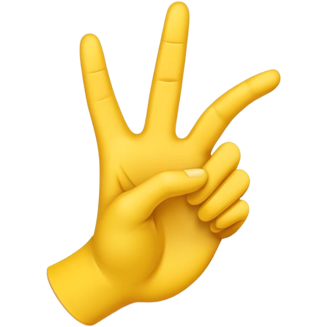 Yellow hand making an L emoji
