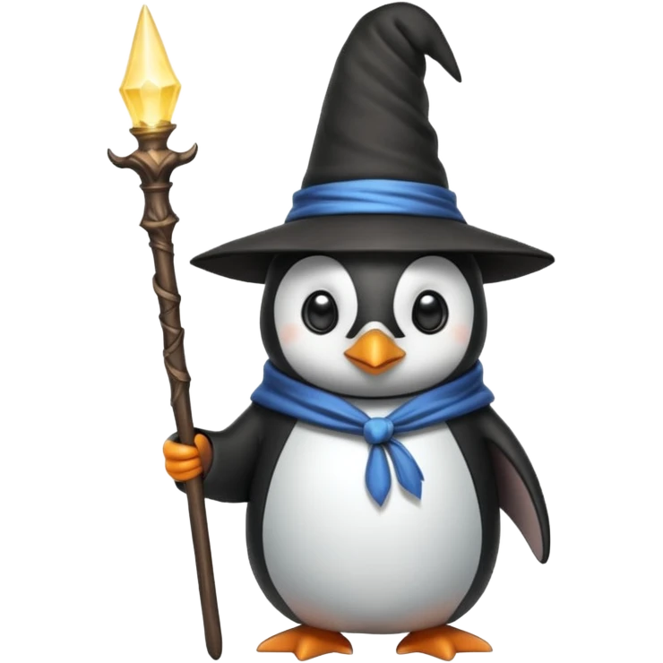 Penguin Wizard emoji