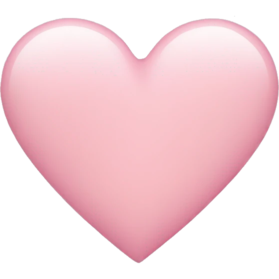 Light pink heart emoji