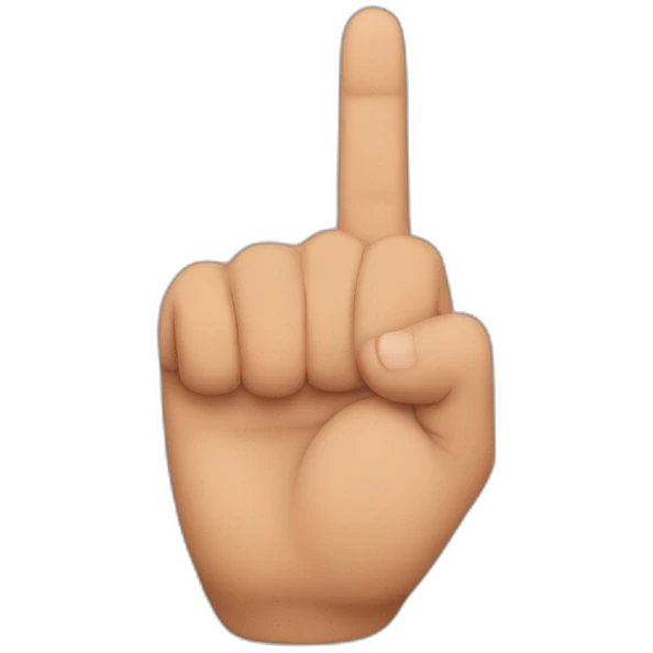 one finger emoji