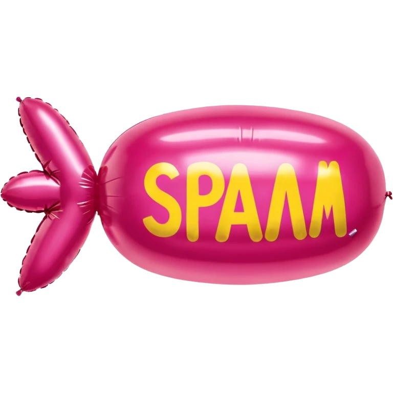  paris SPAM meat jeff koons style inflatable balloosculpture  emoji