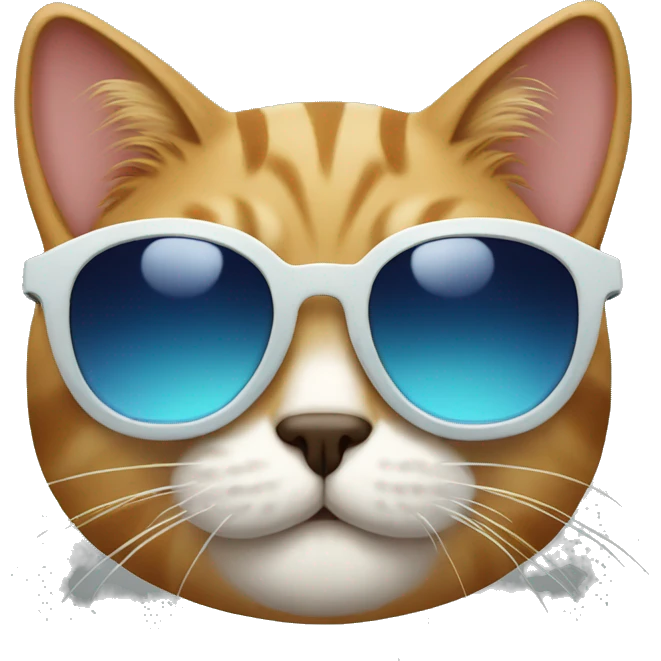 Cat with sunglasses emoji