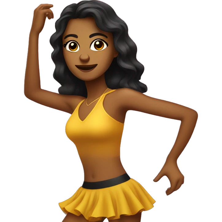 salsa dance girl emoji