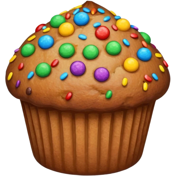 muffin with candy emoji